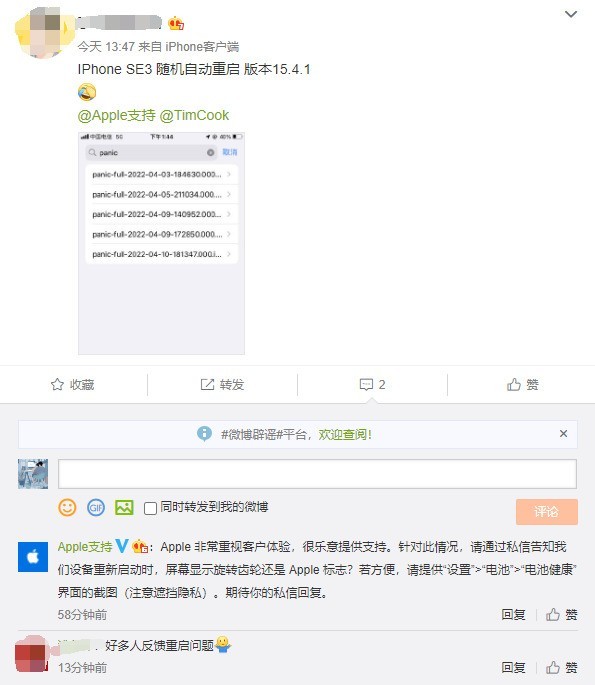 甘泉苹果13维修分享iPhone SE 3重启死机怎么办 